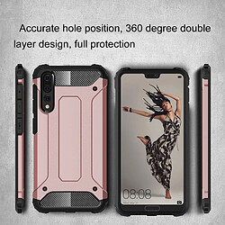 Wewoo Coque renforcée or rose pour Huawei P20 Pro Full-Rugged TPU + PC Combinaison Couverture Arrière Cas