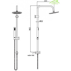 Acheter Karag Set de douche murale LUCY avec douchette en chrome