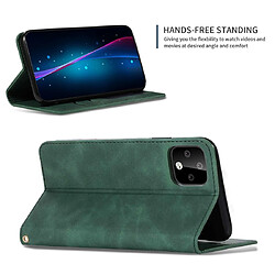 Acheter Wewoo Housse Coque en cuir à rabat horizontal magnétique Business Skin Feel Retro pour Google Pixel 4XL vert armée