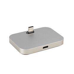 Wewoo Dock de charge gris pour Samsung Galaxy S8 & S8 + / LG G6 / Huawei P10 & P10 Plus / Xiaomi Mi6 & Max 2 et autres Smartphones USB-C / Type-C Chargeur de station d'accueil de bureau en alliage d'aluminium,