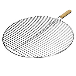 Ecd Germany Grille barbeque en acier inoxydable BBQ grillage foyer cuisson ronde 54,5 cm