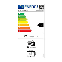 Acheter Ecran PC - CONTINENTAL EDISON - CELEDMON27B6 - 27 FHD - Dalle VA - 5 ms - 100 Hz - HDMI / VGA