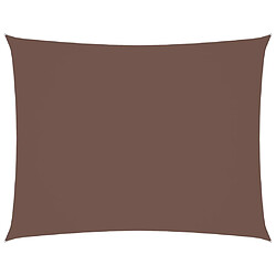 vidaXL Voile de parasol tissu oxford rectangulaire 3,5x5 m marron