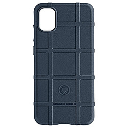 Avizar Coque pour Galaxy A05 Silicone Antichoc Motif en relief Rugged Shield Bleu nuit