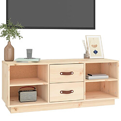 Avis vidaXL Meuble TV 100x34x40 cm Bois de pin massif