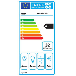 Hotte îlot box 90cm 867m3/h a+ inox - dib98jq50 - BOSCH