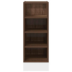 Avis vidaXL Armoire de plancher chêne marron 30x44,5x81,5 cm