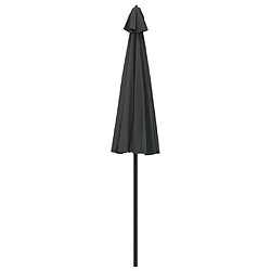 Helloshop26 Parasol mobilier de jardin d'extérieur avec mât en aluminium 270 cm anthracite 02_0008219