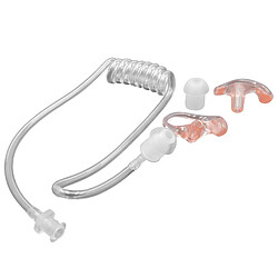 vhbw Tube acoustique de sécurité oreillette 2 bouchons d'oreille, Insert auriculaire L gauche droite transparent pour casque audio, appareils radio