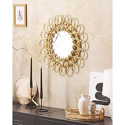 Beliani Miroir BABAI 60 cm Naturel