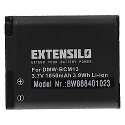 Vhbw EXTENSILO Batterie compatible avec Panasonic Lumix DMC-TZ40S, DMC-TZ40W, DMC-TZ41, DMC-TZ55 appareil photo, reflex numérique (1050mAh, 3,7V, Li-ion)