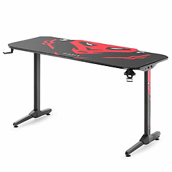 Diablo X-Mate 1400 Bureau de Gaming PC Gamer Ergonomique Carbone Crochet pour écouteurs Porte-Gobelet (140 x 76 x 66 cm)