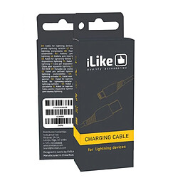 iLike CCI01 Câble de chargeur rapide 3.1A TPE USB vers Lightning iPhone et iPad durable 1 m noir