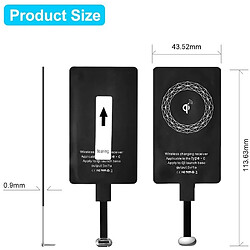 Acheter Récepteur de Charge Sans Fil Type C,CHOETECH Ultra Minceur Qi avec USB C Pour LG G5, LG V20, HTC 10, Nexus 5X, Etc