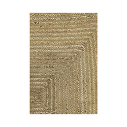 Aubry Gaspard Tapis en jute naturelle tressée 180 x 120 cm.