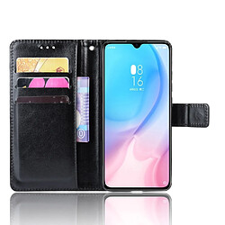 Wewoo Housse Coque en cuir à rabat horizontal Texture rétro Crazy Horse pour Xiaomi CC9e / A3avec porte-cartes et fentes cartes et cadre photo Noir pas cher