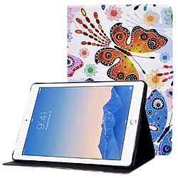 Etui en PU fermoir magnétique avec support et porte-cartes pour votre iPad Air (2013)/Air 2/9.7-pouces (2017)/(2018) - grand papillon