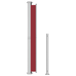 Avis vidaXL Auvent latéral rétractable de patio 220x500 cm Rouge