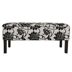 Avis Mendler Banc/coffre de rangement Renens, 95x36x44, tissu ~oir