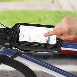 Avis Avizar Sacoche Vélo Téléphone Étanche Espace de Rangement Fixation Arceau Guidon Noir