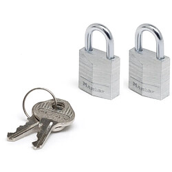 Lot de 2 cadenas MASTER LOCK en aluminium