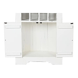 Acheter Pegane Meuble de bar, meuble de rangement en bois coloris blanc - longueur 55 x profondeur 35 x Hauteur 195 cm