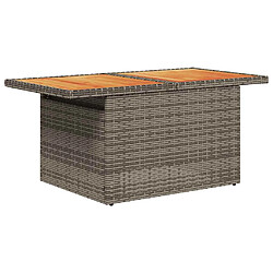 Acheter vidaXL Salon de jardin 5 pcs avec coussins gris résine tressée