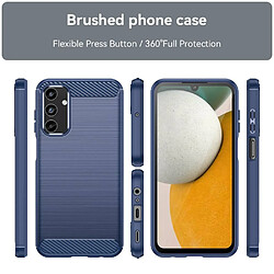 Htdmobiles Coque pour Samsung Galaxy A15 4G / 5G - housse etui silicone gel carbone + film ecran - BLEU FONCE