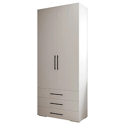 Abiks Meble Armoire Inova 3 236,7/100/47 (bianco/nero)