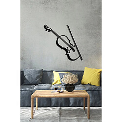 EPIKASA Décoration en Métal Violon 3, Noir, Métal, 75x1,5x78 cm pas cher