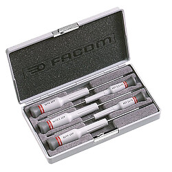 Coffret de 5 tournevis Micro-Tech Fente Facom AEF.J2