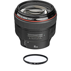 CANON EF 85mm F1.2L II USM + HOYA UX UV 72mm Filter