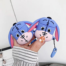 GUPBOO Airpods Coque Housse Étui Protecteur Compatible pour AirPods 3-Silicone de dessin animé mignon petit âne