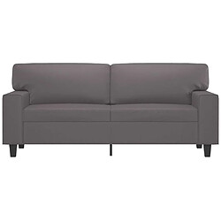 Avis Maison Chic Canapé à 2 places,Sofa de Salon,Canapé droit Gris 140 cm Similicuir -GKD890714