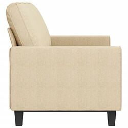 Acheter Maison Chic Canapé à 3 places,Canapé droit,Sofa de Salon,Banquette Crème 180 cm Tissu -GKD864422