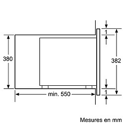 Avis Micro-ondes encastrable 25l 900w inox - bf555lms0 - SIEMENS