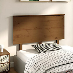 Avis vidaXL Tête de lit Marron miel 124x6x82,5 cm Bois massif de pin