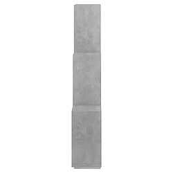 Acheter vidaXL Étagère murale cube Gris béton 78x15x93 cm Bois d’ingénierie