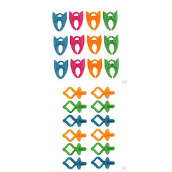 48 pcs Clips De Porte-Bobines Multicoloré Assortie Loisir Créatif Accessoire Couture Artisanat