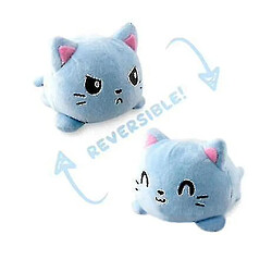 Universal Enfant douce et réversible poulpe empaillé animalier de bonne humeur, mignon peluche chat double face flip