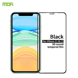 Wewoo Protection Film de verre trempé pour écran incurvé 3D anti-déflagrant 3D 9H iPhone 11 noir