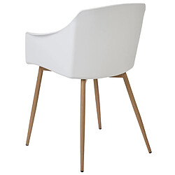 Beliani Chaise de salle à manger Set de 2 Blanc FONDA II pas cher