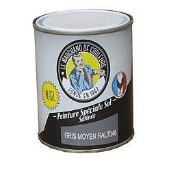 Peinture Spécial Sol - Satinée - Gris moyen - 0.5 L - ONIP