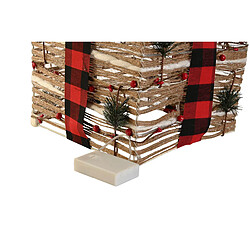 Avis Décorations de Noël DKD Home Decor Rouge Naturel 25 x 25 x 25 cm (3 Pièces)