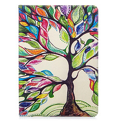 Etui en PU impression de motifs avec support arbre colorisé pour votre Apple iPad 10.2 (2019)