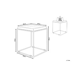 Avis Beliani Table basse blanche SAXON