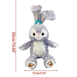 Universal 50cm Lapin Lapin Poupée, Longues Oreilles Lapin Peluche Poupée Peluche Bébé Dormant Compagnon 54DA | Oreiller de luxe (violet