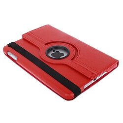 Wewoo Smart Cover rouge pour iPad mini 1/2/3 360 degrés Rotatif Litchi Texture étui en cuir avec support pas cher