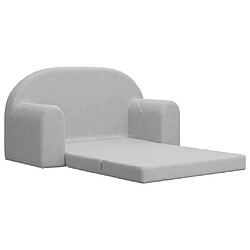 Acheter Maison Chic Canapé-lit convertible 2 places, Clic-Clac pour enfants gris clair peluche douce -GKD41881