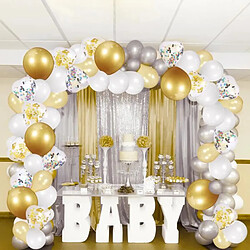 Acheter Euro Mega Kit de guirlande décorative pour ballon blanc or Fête Mariage Anniversaire